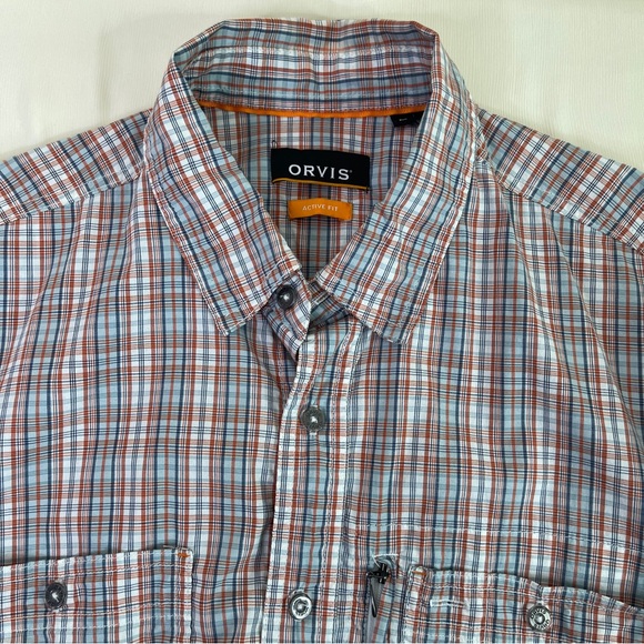 ORVIS Men’s Active Fit Long Sleeve Button Down Shirt Size Medium - Picture 13 of 13